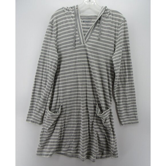 Coolibar Other - Coolibar Swimwear Large Catalina Beach Cover Up Dress UPF 50+ Hoodie